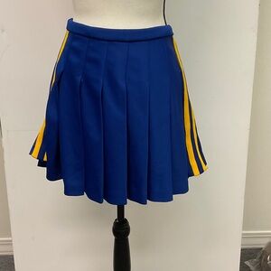 Vintage Blue and Gold Cheer/Dance Team Skirt